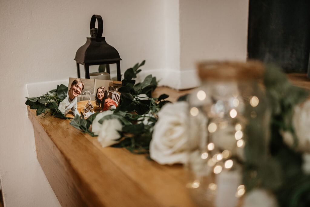 Wedding decorations at a lds/mormon church wedding held in Hemet, California